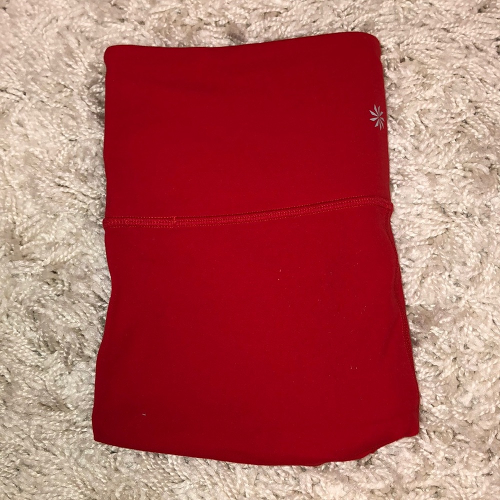 Red athleta leggings